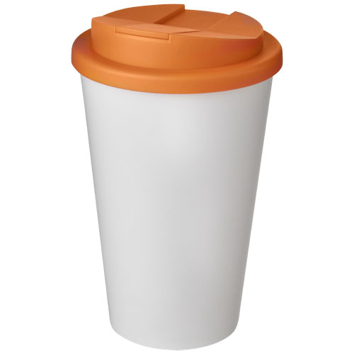 Gobelet isolant promotionnel 350ml Americano® Blanc / Orange